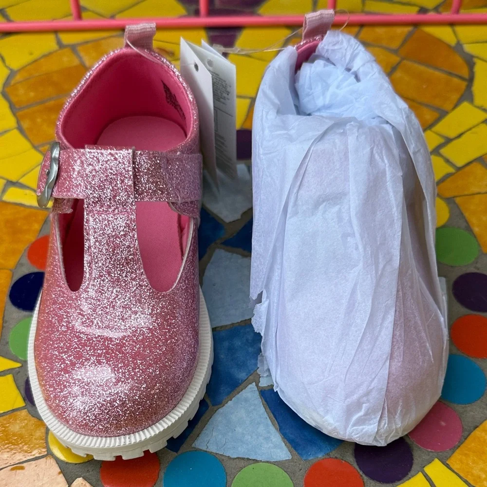 New GAP Sparkly Pink/White Kids Dress Shoes